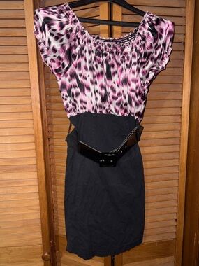 Leopard dress.